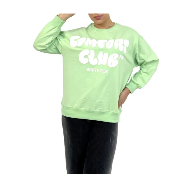 هودی دورس چاپی زنانه | خرید هودی فری سایز دورس دو نخ برند پانیذ ۷۹۸ - Image 2