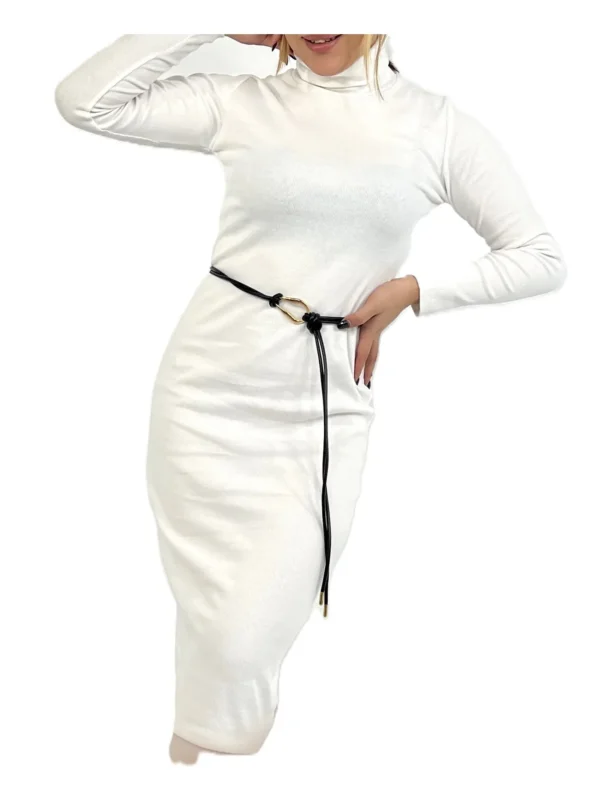 ماکسی یقه اسکی زنانه | خرید فانریپ فری سایز برند پانیذ کد ۸۱۳ - Image 2