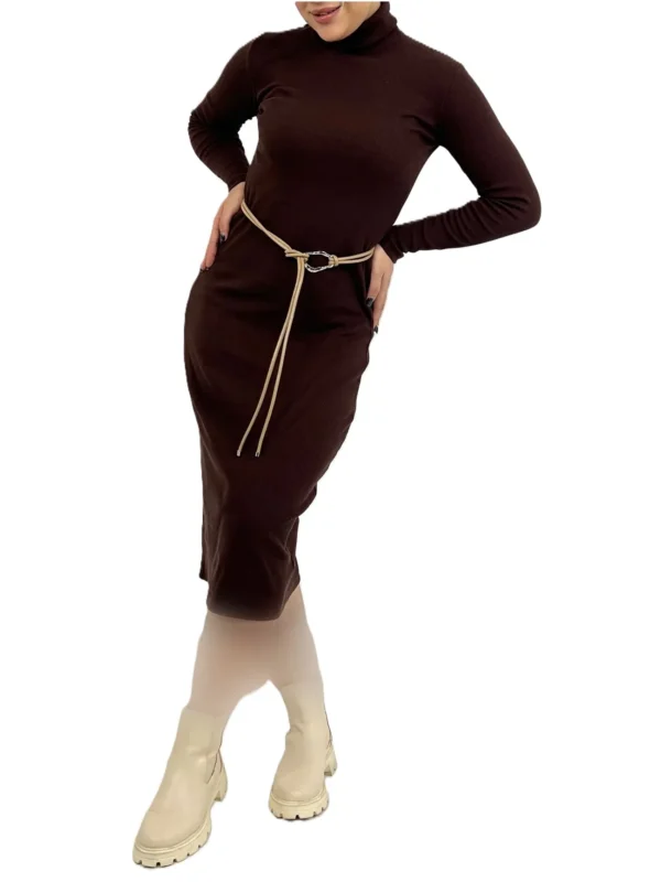 ماکسی یقه اسکی زنانه | خرید فانریپ فری سایز برند پانیذ کد ۸۱۳ - Image 3