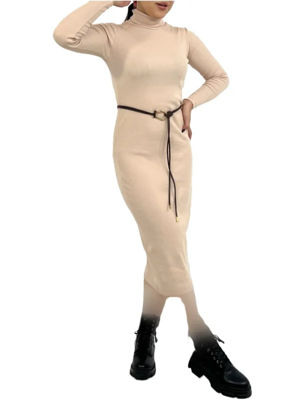 ماکسی یقه اسکی زنانه | خرید فانریپ فری سایز برند پانیذ کد ۸۱۳ - Image 5