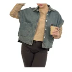 وست جین زنانه | خرید جلیقه جین کوتاه فری سایز برند پانیذ کد ۷۸۹