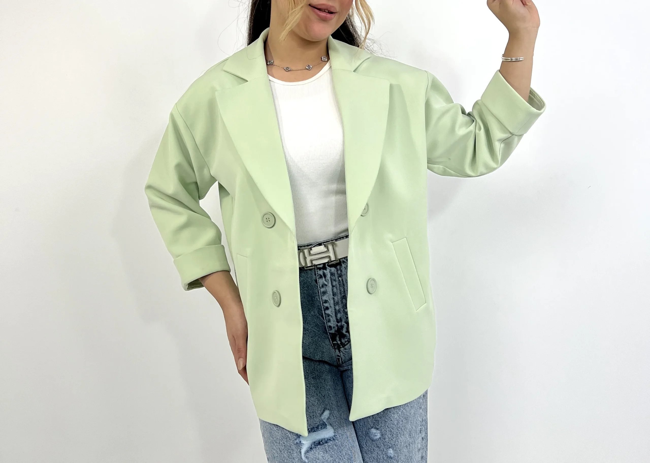 کت لش مازراتی سبز کت لش مازراتی زنانه | خرید کت شیک مازراتی برند پانیذ کد ۵۵۹ - Image 1