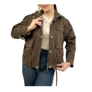 مانتو کتان فینیکس زنانه | خرید مانتو کوتاه کتان فری سایز برند پانیذ کد ۶۷۲