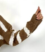 بافت رنگی | خرید بافت راه راه رنگی فری سایز برند پانیذ کد 848 - Image 5