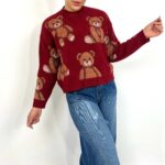 بافت تدی خارجی | خرید بافت نرم عروسکی فری سایز برند پانیذ  کد 842