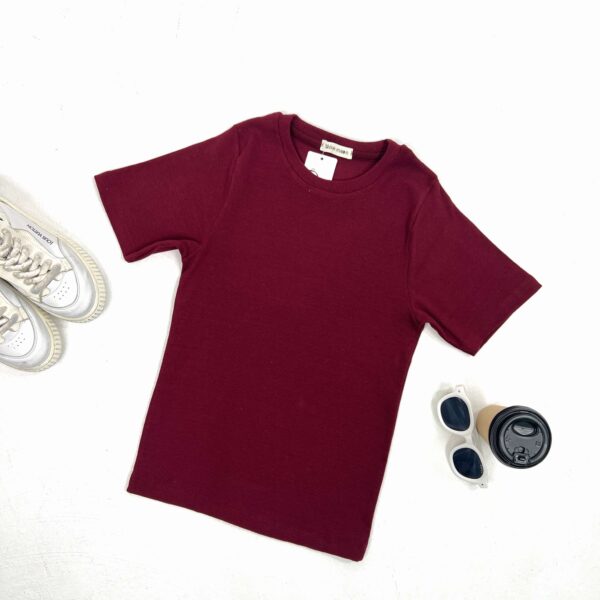 تیشرت قواره دار | خرید تیشرت مدل یقه گرد فری سایز  برند پانیذ  کد 867 - Image 2